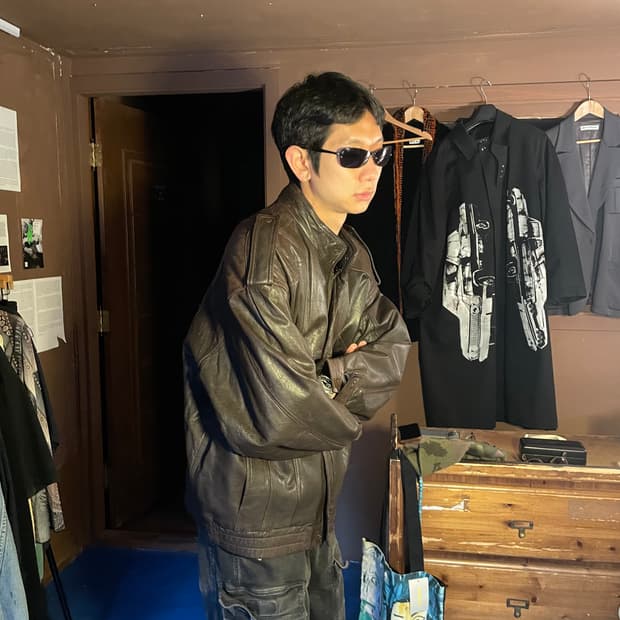 NEW FAST LAMB LEATHER OVERFIT JACKET