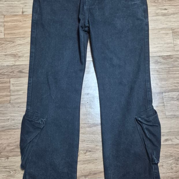 플라스틱프로덕트 앵클카고팬츠 블랙 L