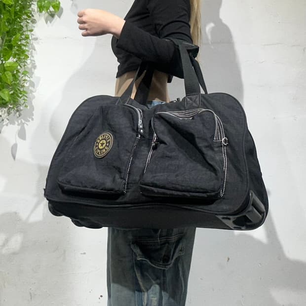 키플링 블랙 대장급 캐리어 토트백 보스턴백 가방 