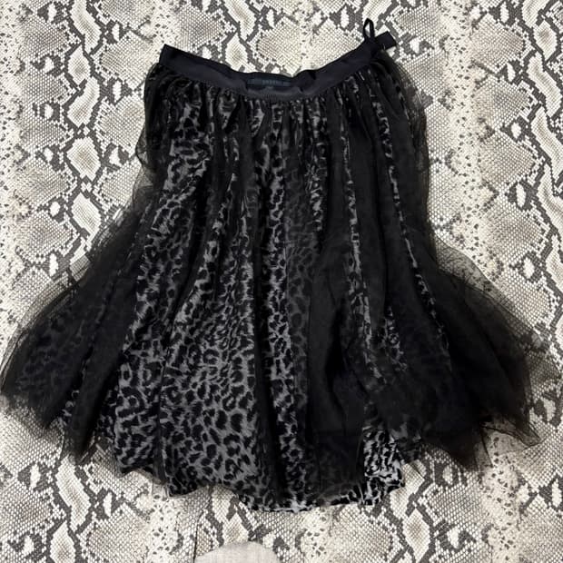 “Vintage” Black Leopard Skirts