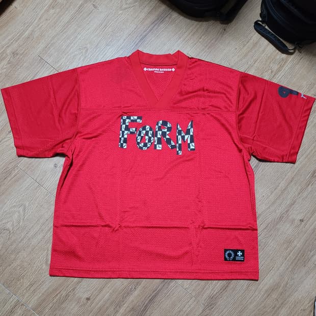 [L]크롬하츠 레드 매쉬 반팔 져지