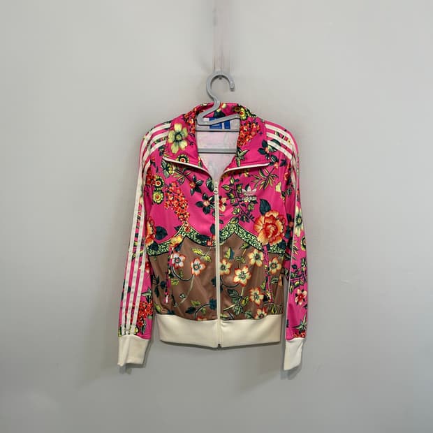 아디다스 플라워 져지 집업 90 