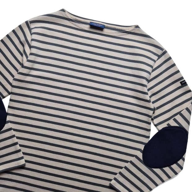 [S] 세인트제임스 엘보우패치 단가라 롱슬리브