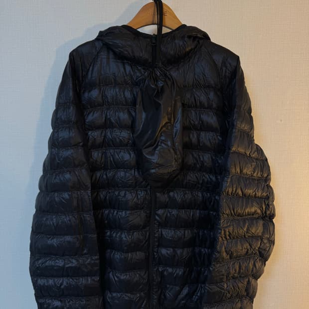 [L]유니클로 패커블 라이트 다운 패딩자켓 블랙