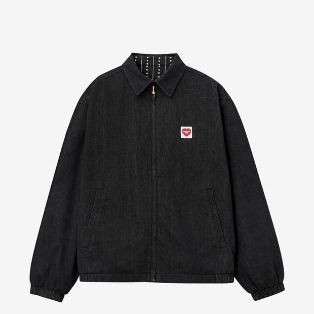 Carhartt wip 허드슨 자켓 블랙 스톤 워시드 xxl