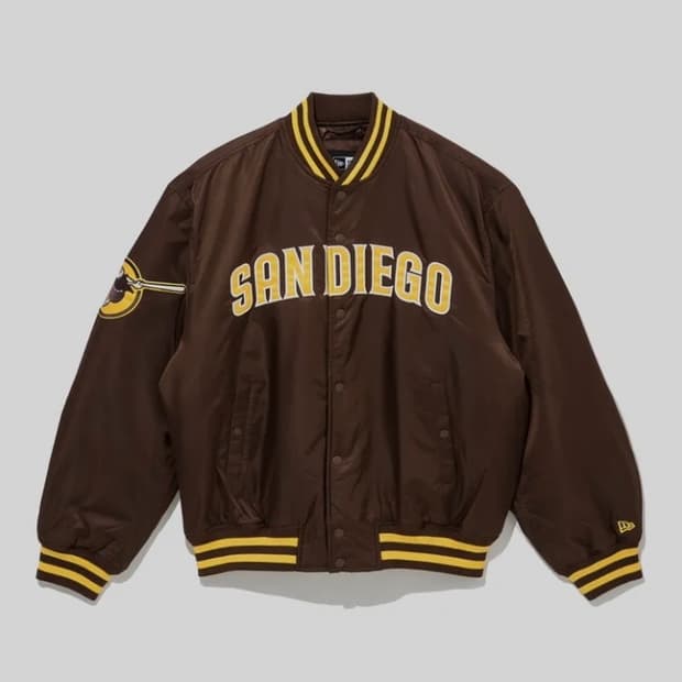 [2XL/XXL] 뉴에라 샌디에이고 스타디움 자켓 점퍼 / 브라운