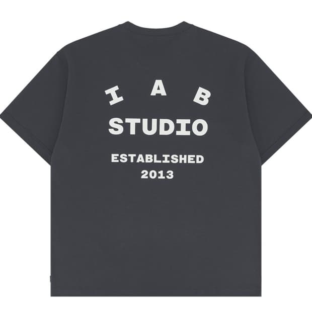 아이앱스튜디오 26 아이앱티셔츠 차콜 화이트 XL