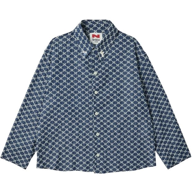 비욘드클로젯 천사 자수 데님 셔츠 (컬렉션라인)