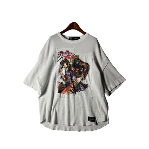 [GU x Undercover] 죠죠의 기묘한모험 커스텀 패치 와플티셔츠