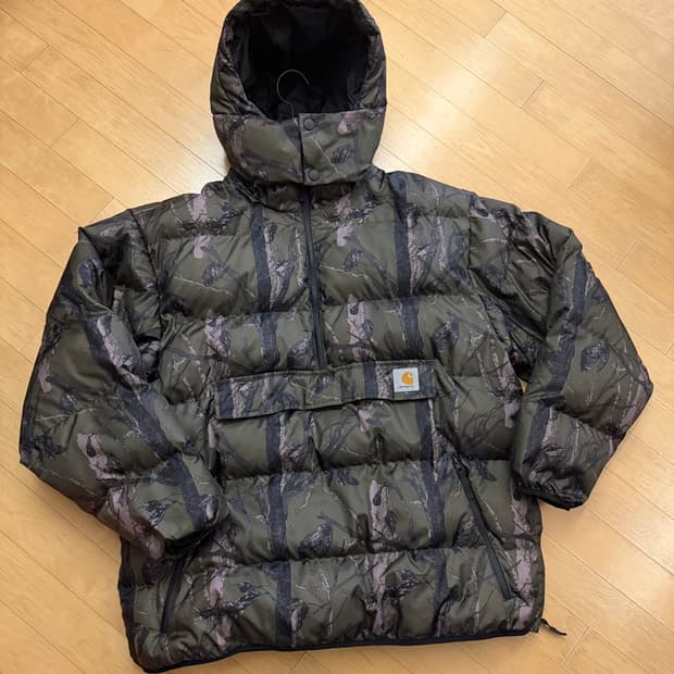 [칼하트] WIP 존스 풀오버 아노락 패딩 점퍼, 카모트리 (XL)