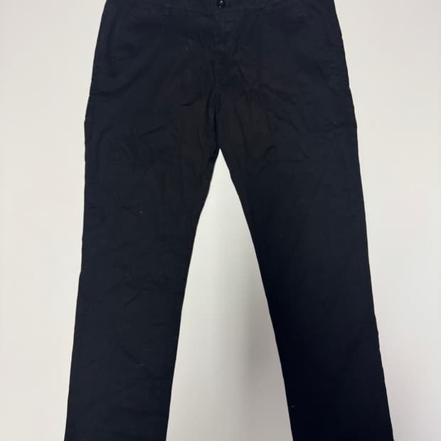 여성 버버리 브릿 블랙 치노 팬츠 33.8인치