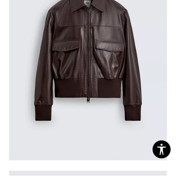 자라 한정판 가죽자켓 (양가죽 100%)