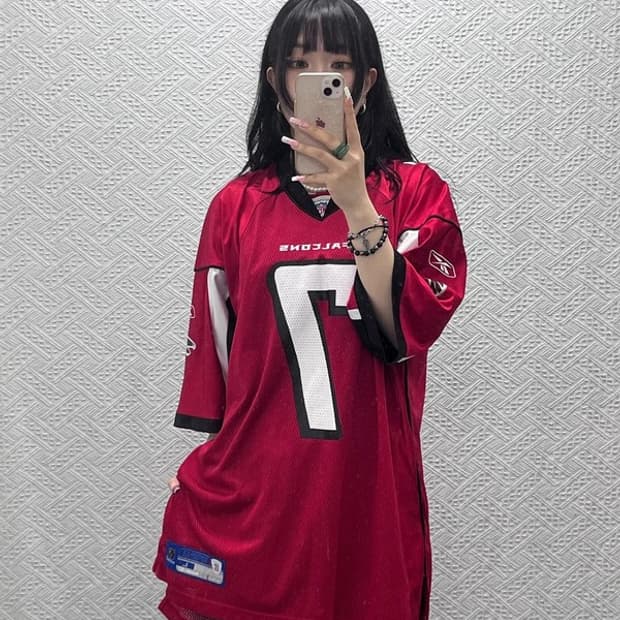 리복 NFL 애틀랜타 팔콘스 럭지 져지 유니폼 반팔티 L C12254