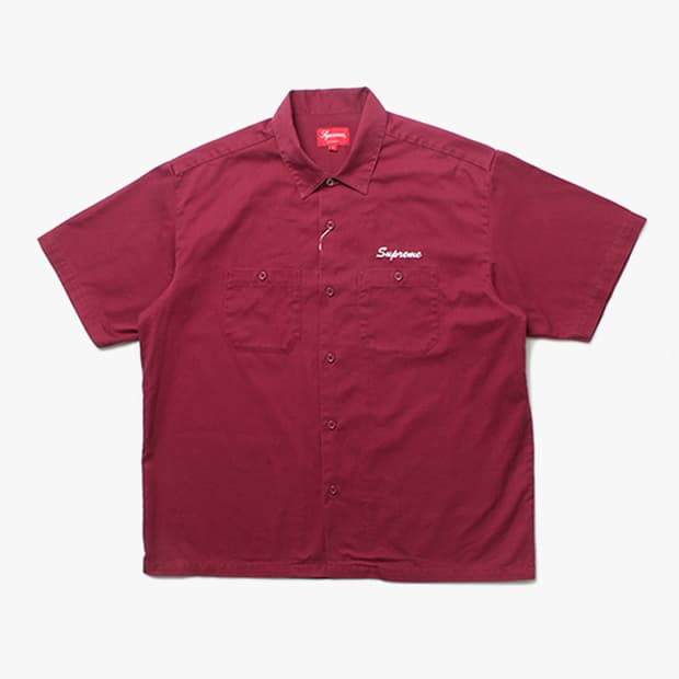  SUPREME "Burgundy Half Shirts"