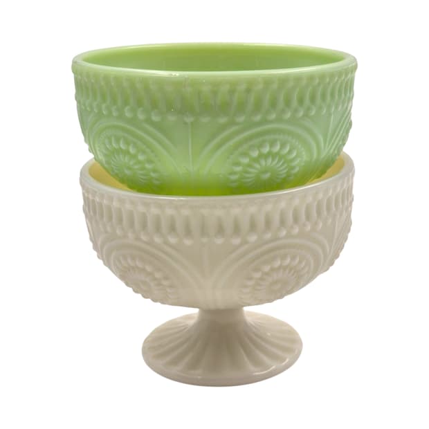 80s 미국 제디트 밀크글라스 컴포트 볼 1p