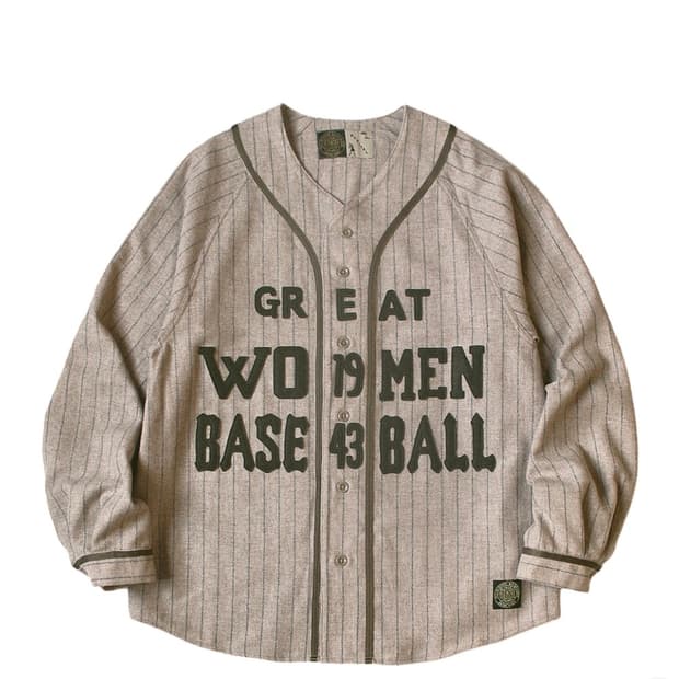 [새상품] 캐피탈 베이스볼 울 스트라이프 셔츠