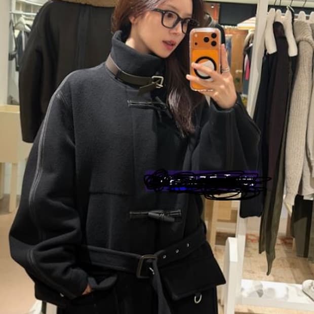 르메르 벨티드 코트