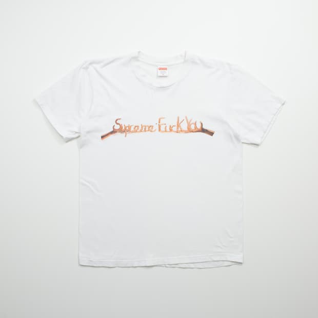 18FW 슈프림 Fuck you 티셔츠