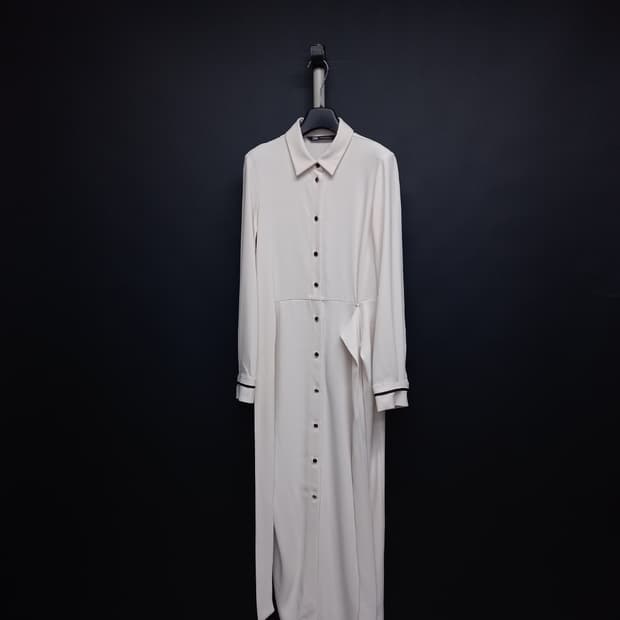 자라 춘추 엘라스틴 맥시 롱 원피스 44