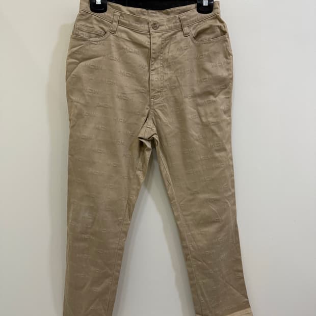 mcm 레제르 코튼 팬츠 정품