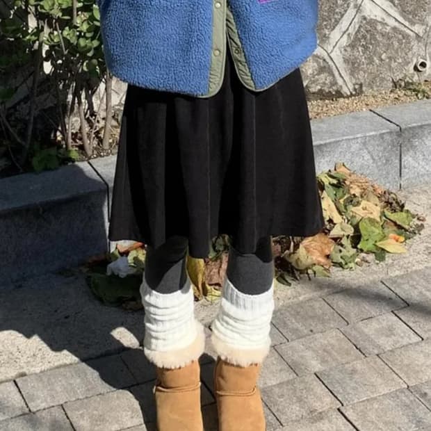 러브앤드팝 야구치 미디 스커트 빈티지