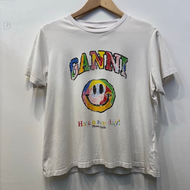GANNI 스마일 반팔 L