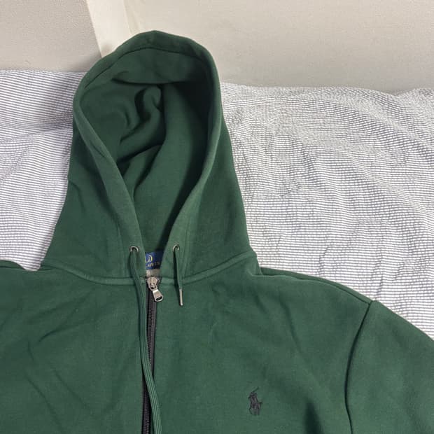 [Polo Ralph Lauren] 다크그린 기모 후드집업 (XL)
