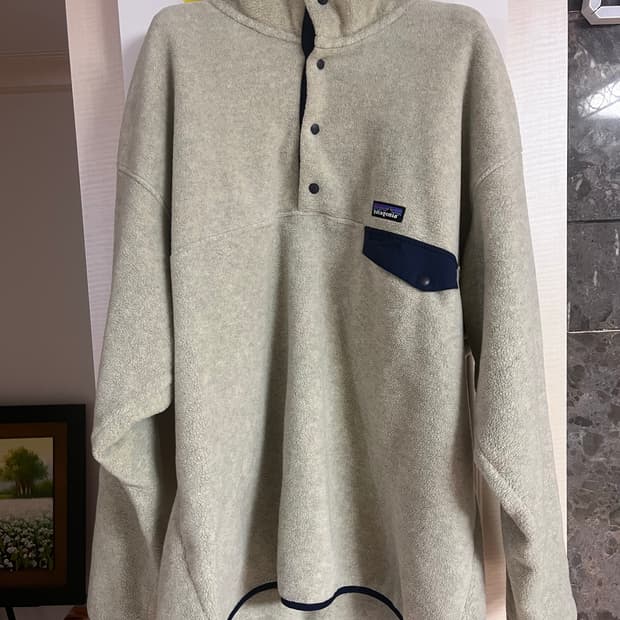 파타고니아 신칠라 스냅티 플리스 풀오버 오트밀 헤더