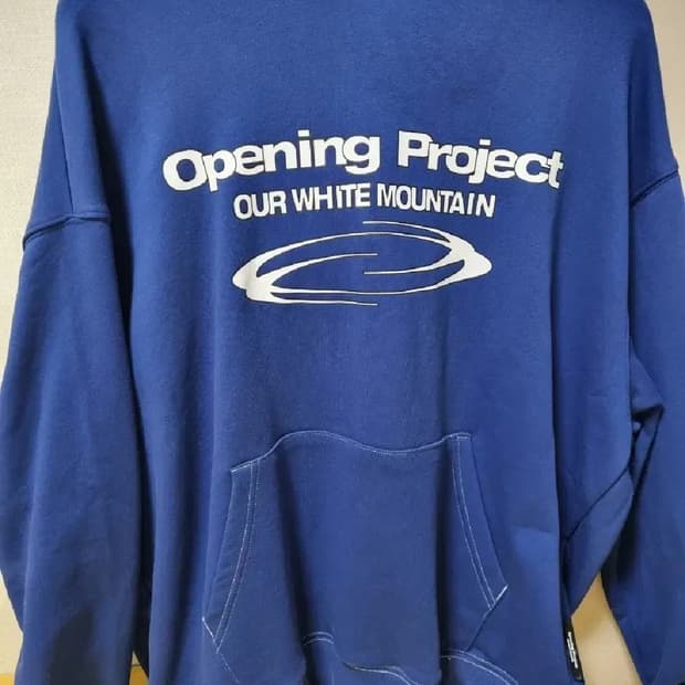 오프닝프로젝트 블루 후드 2사이즈