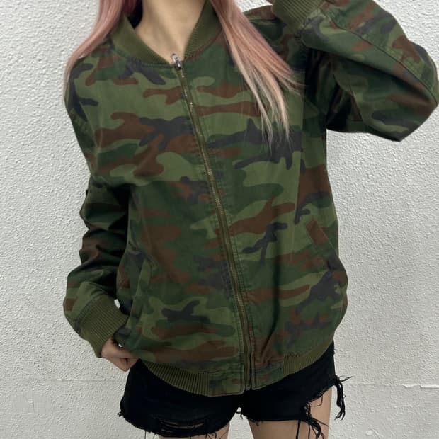 갭 카모 자켓 S