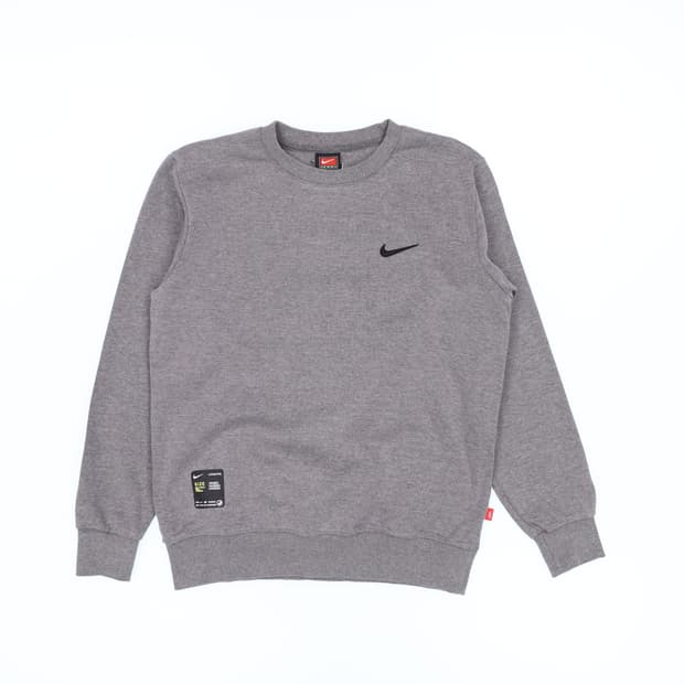 M 나이키 솔로스우시 그레이 맨투맨 티셔츠 N7334