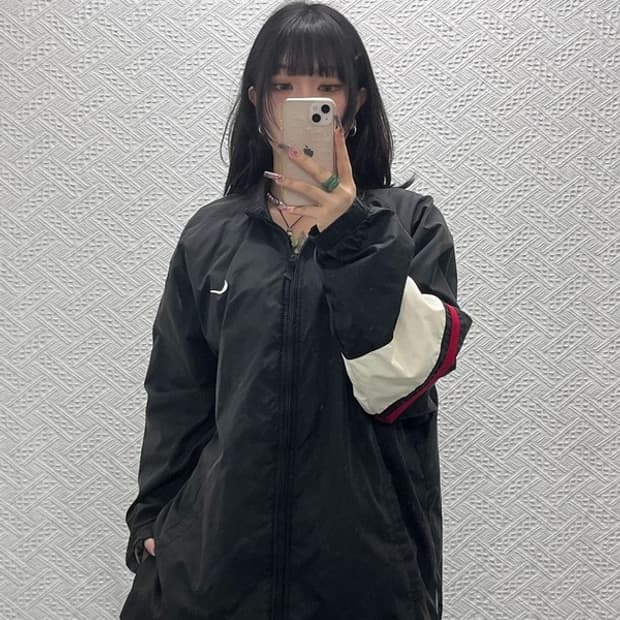 나이키 올드스쿨 레트로 빈티지 배색 바람막이 자켓 XL C11601