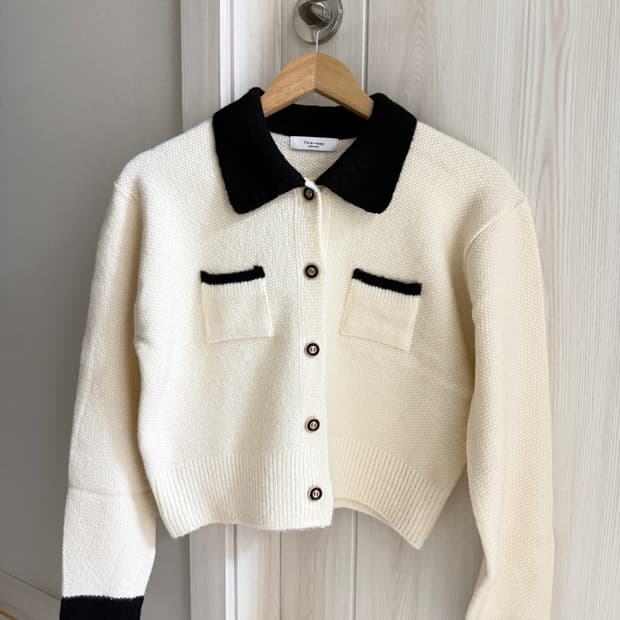 [영앤리치]골드버튼 트위드 - cd