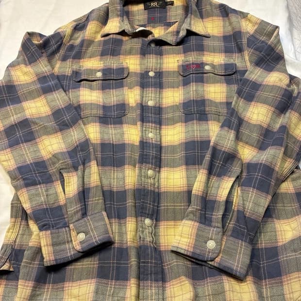RRL 더블알엘 플란넬 워크셔츠