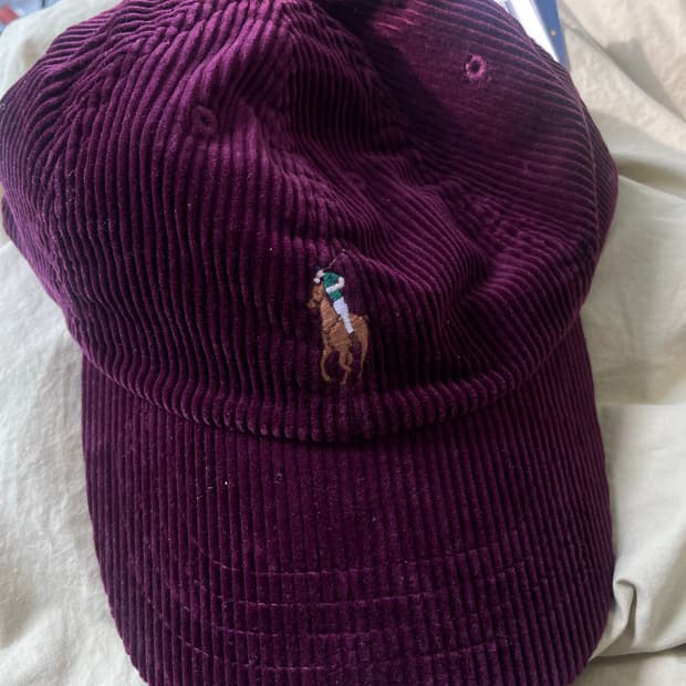 오늘만!! ) 택 있는 새상품🤍 폴로 랄프로렌 코듀로이 볼캡(정가 99