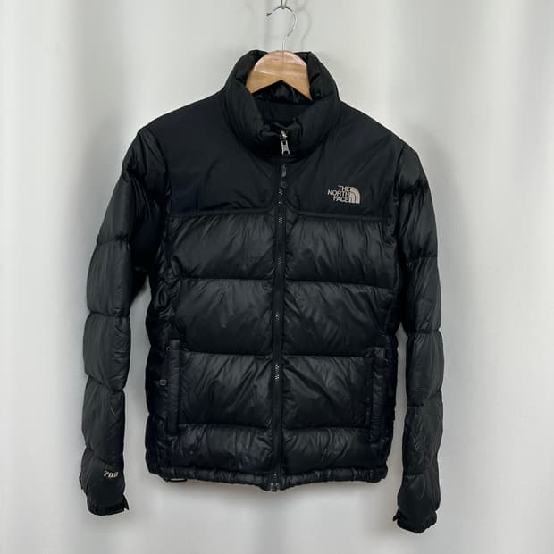 노스페이스 여자 거위털 가벼운 패딩 자켓 검정 85