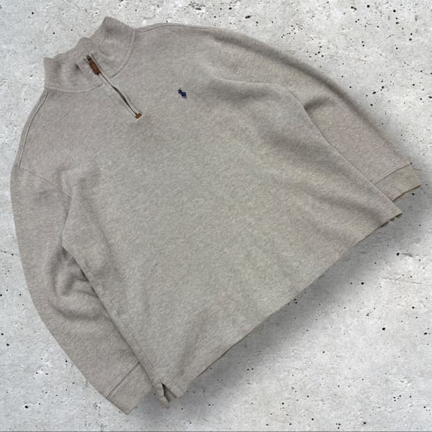 [XL] 폴로 랄프로렌 하프넥 맨투맨 그레이 C16