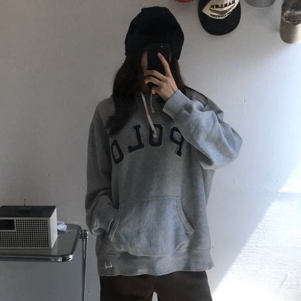 폴로 랄프로렌 자수로고 후드티