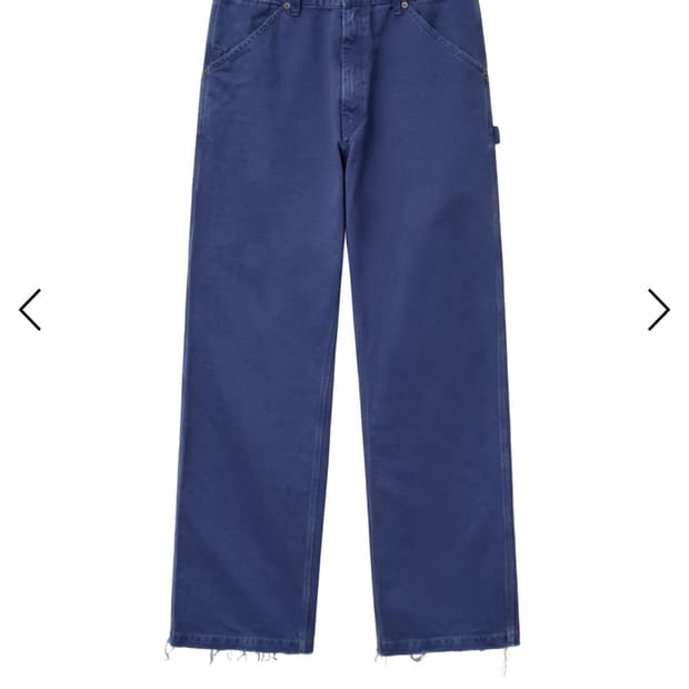 에이타 컷오프 카펜터 팬츠 블루 S사이즈