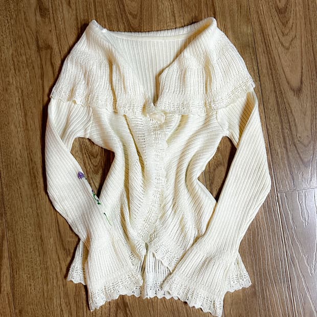 빈티지 레이스 자수 가디건 볼레로 히메갸루 모리걸 아오이유우 페어리 고딕