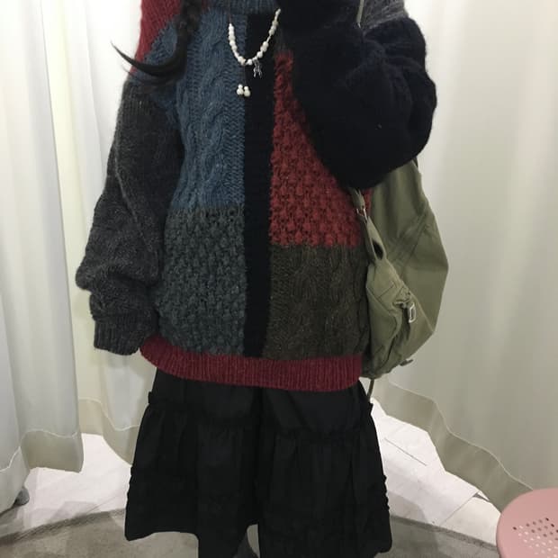 코티지 헤비울 니트