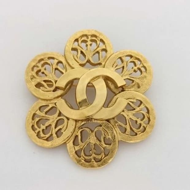 [초희귀 아카이브] 샤넬(CHANEL) 95A 플라워 코코마크 골드 브로