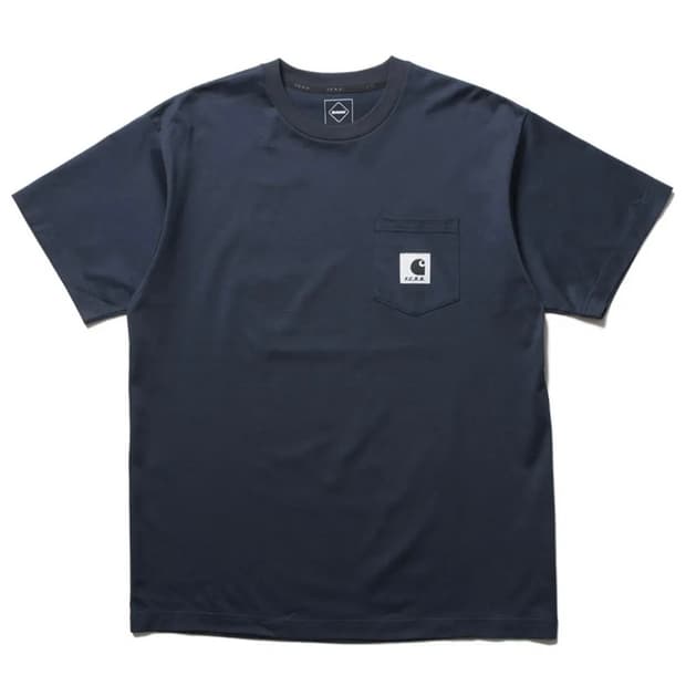 칼하트 WIP F.C.R.B 포켓 티셔츠 -navy