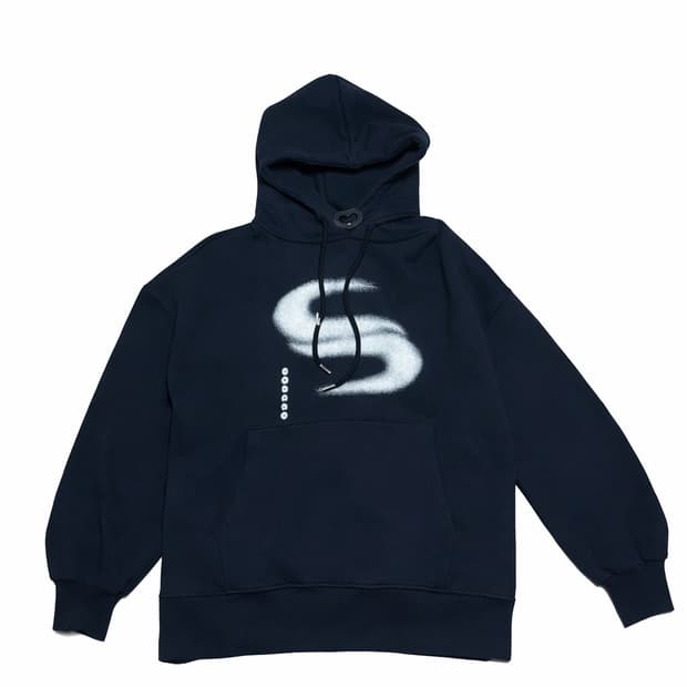 소라노 네이비 후드티
