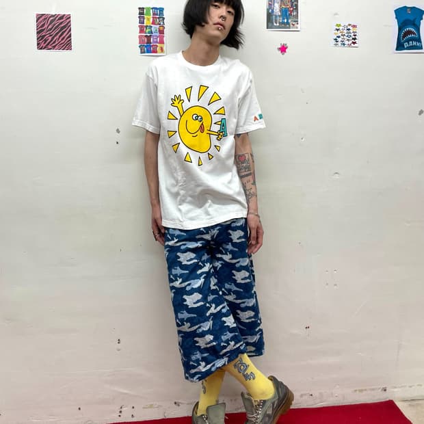 Blue Camo Bermuda Pants 