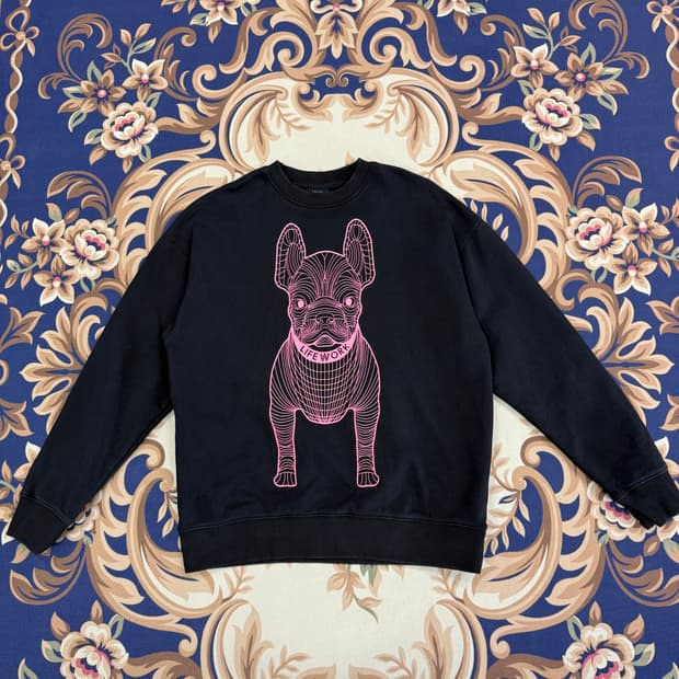 (M)라이프워크 Lifework 빅로고 맨투맨(블랙)