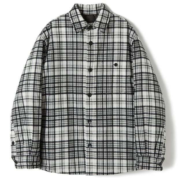 PERVERZE 체크 패딩 셔츠 F