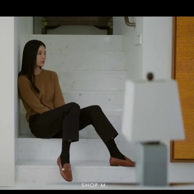 샵엠 medor knit 카멜