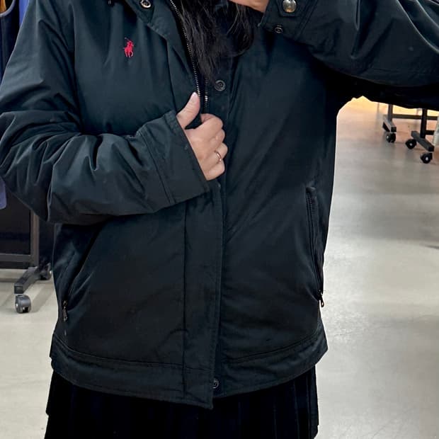 폴로랄프로렌 블랙 후드바막