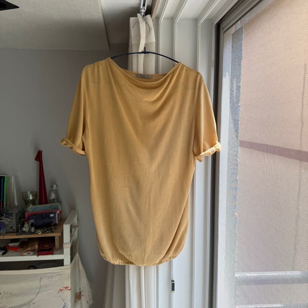 Bottega veneta yellow knit top